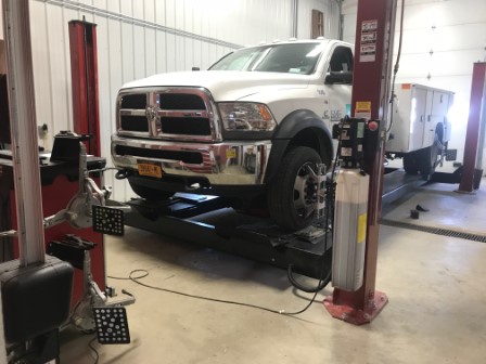 Alignment on a Fully Loaded Ram 5500 with 198 Inch Wheelbase
