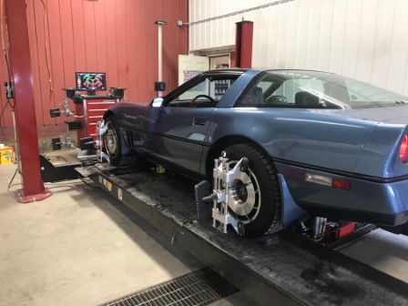 '85 Corvette Requiring Precise Alignment