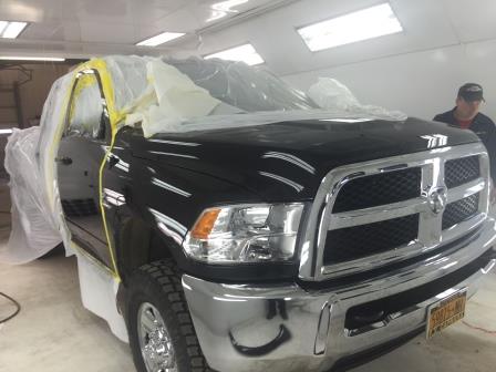 Vehicle During Painting