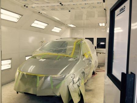 Vehicle Prepped for Painting