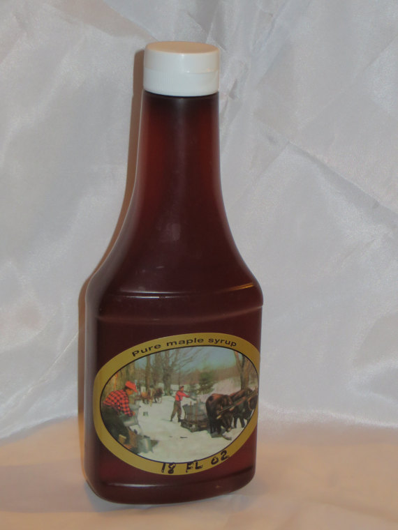 375 ml of Pure New York Maple Syrup in a Squeeze Bottle