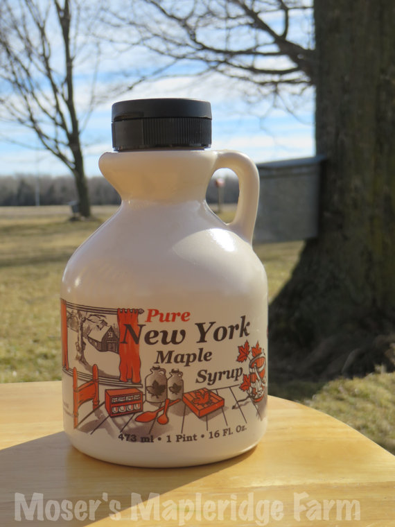 One Pint of Pure New York Maple Syrup