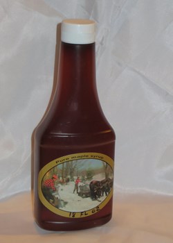 375 ml of Pure New York Maple Syrup in a Squeeze Bottle