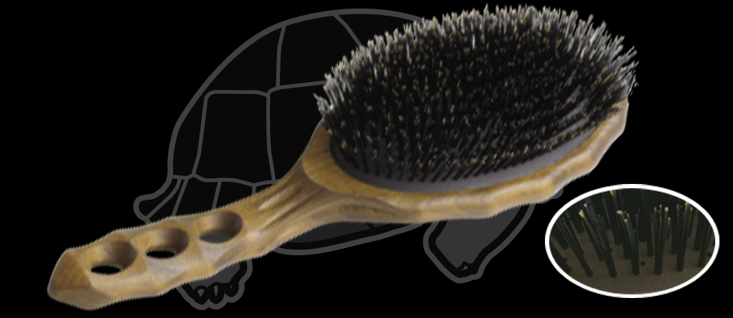 YS Park 120CS1 Tortoise Wooden Air Vent Brush