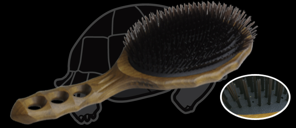 YS Park 80CS3 Tortoise Wooden Air Vent Brush