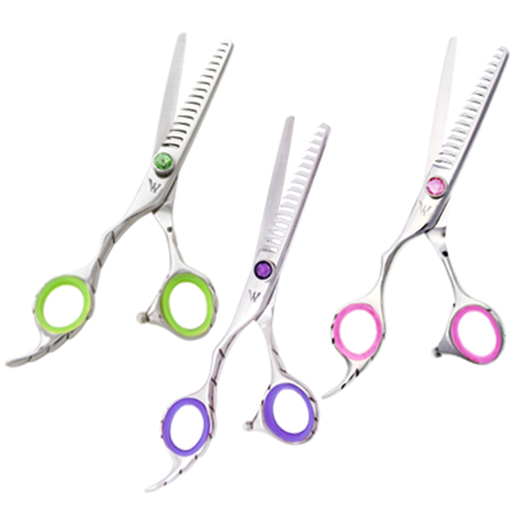 Washi LSV R Rainbow Rose Swivel Lefty Shears, Left-Handed Shears