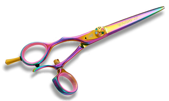 Washi LINS GR Lefty Swivel Shears Rotating Thumb