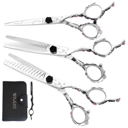 Washi PT K Black Rosebud 3 Piece Matching Set