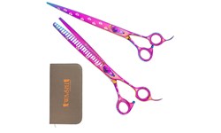 Washi PP Rainbow Paw Print Dog Grooming Matching Set