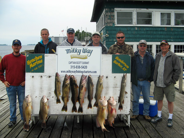 Henderson Harbor Fishing with Milky Way Charters - Gold Star Feed Corporate Trip