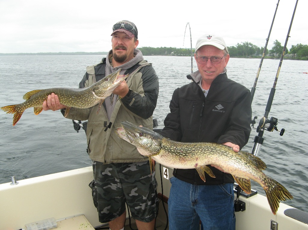 Henderson Harbor Fishing with Milky Way Charters - Two nice Northern Pike