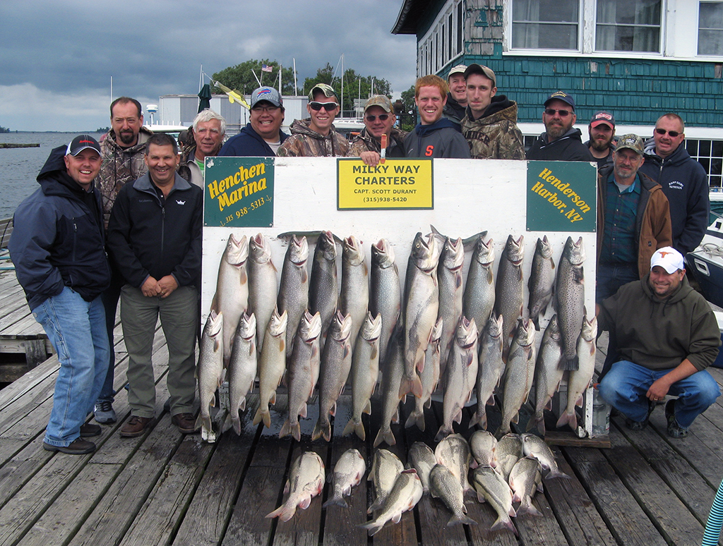 Henderson Harbor Fishing with Milky Way Charters - Prince Agri Products 3 Boat Corporate Catch!