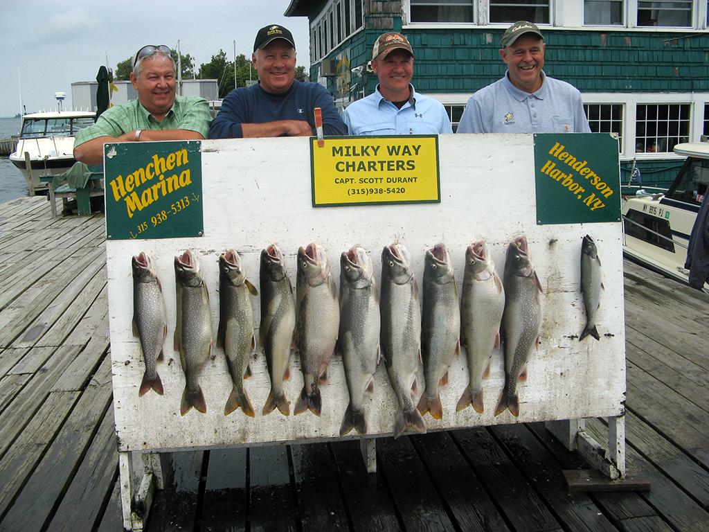 Henderson Harbor Fishing with Milky Way Charters - Gold Star Crew Achieves a Gold Star Day!