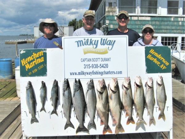 The Sean Scheidle Party With Ctach of 5 Kings, 6 Lake Trout & 1 Steelhead!