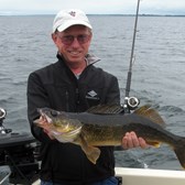 Henderson Harbor Fishing with Milky Way Charters - First ever Walleye for John-Nice Catch!