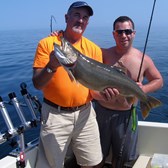 Henderson Harbor Fishing with Milky Way Charters - Capt. Scott and Mark with Laker