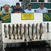 Henderson Harbor Fishing with Milky Way Charters - Gold Star Crew Achieves a Gold Star Day!
