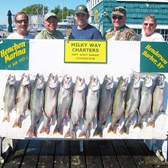 Henderson Harbor Fishing with Milky Way Charters - Titus Mast Party with Lake Trout limit!