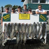 Henderson Harbor Fishing with Milky Way Charters - Lewis Co. Boys Showing Off Kings!