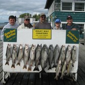 Henderson Harbor Fishing with Milky Way Charters - Paul Mast party with 4 Kings, 10 Lake Trout and 1 Brown!