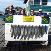 Henderson Harbor Fishing with Milky Way Charters - Bob Wright party with Lake Trout Limit!