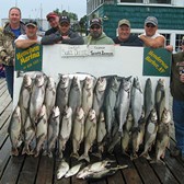 Henderson Harbor Fishing with Milky Way Charters - Nice Catch From 2-Boat Charter!