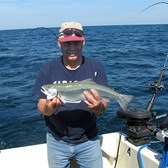 Henderson Harbor Fishing with Milky Way Charters - Earl Holding Steelhead!
