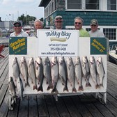 Henderson Harbor Fishing with Milky Way Charters - The Titus Mast Party with 12 Lake Trout, 1 Brown & 1 Steelhead!