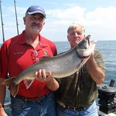 Henderson Harbor Fishing with Milky Way Charters - Bob With Capt. Scott & Beauty Laker!