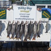 Henderson Harbor Fishing with Milky Way Charters - Matt and Don with 1st Day Catch!