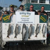 Henderson Harbor Fishing with Milky Way Charters - The Mark Albano Party With 5 Lakers & 1 King!