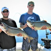 Mike Jr. & Wally With Lunker Lakers!