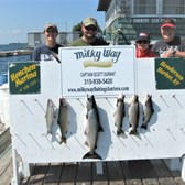 The Gould Charter with a King, Lake Trout, Whitefish & 3 Browns!