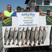 The Ken Sherwood party with Lake Trout Limit & 1 King!