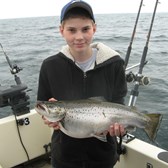 Henderson Harbor Fishing with Milky Way Charters - First Brown!
