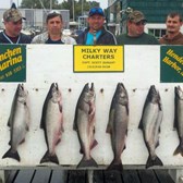 Henderson Harbor Fishing with Milky Way Charters - Paul Mast party - 5 Kings & 1 Laker
