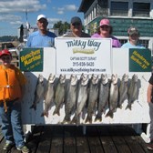 The Julie Davis Family With Their Catch of Lake Trout!