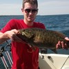 Henderson Harbor Fishing with Milky Way Charters - Jim showing off his 4.5 lb. Smallmouth Bass