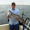 Henderson Harbor Fishing with Milky Way Charters - Mike with his trophy Lake Trout!