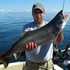Henderson Harbor Fishing with Milky Way Charters - Ben with another lunker Lake Trout!