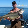 Henderson Harbor Fishing with Milky Way Charters - Tom with 21 lb. trophy Lake Trout!