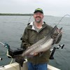 Henderson Harbor Fishing with Milky Way Charters - Rick showing off his King!