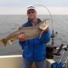 Henderson Harbor Fishing with Milky Way Charters - Myron Roggie with 14.5lb Laker