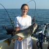 Henderson Harbor Fishing with Milky Way Charters - Big Sister Showing Off Her Lake Trout!