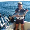 Henderson Harbor Fishing with Milky Way Charters - Jennie Holding Monster Laker!