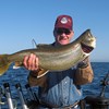 Henderson Harbor Fishing with Milky Way Charters - Bob Displaying His Big Trout!