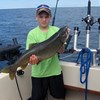Henderson Harbor Fishing with Milky Way Charters - Anthony Showing Off Lunker Lake Trout!