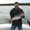 Steve Displaying a Coho Salmon!