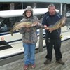 Scott & Guy Back at the Dock Displaying Their Walleye!