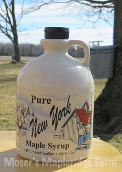 Half Gallon of Pure New York Maple Syrup
